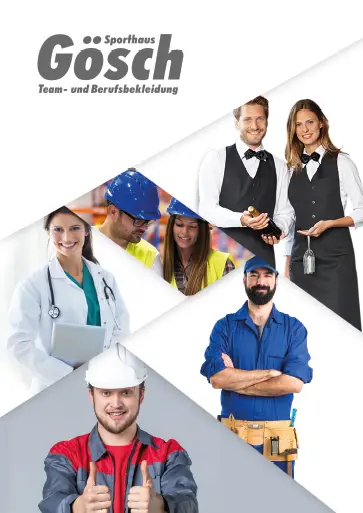Gösch Katalog Promition- und Berufsbekleidung